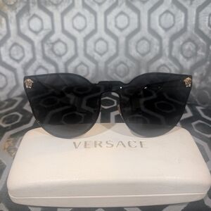 Versace black and gold sunglasses
